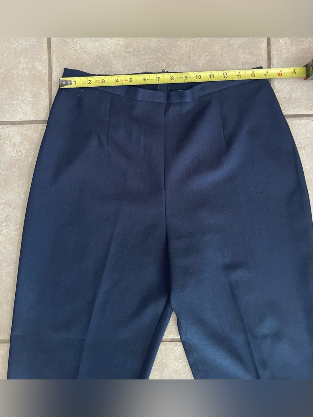 VTG Perceptions Lime Green, Navy, & White Three-Piece Pant Suit, Size 12P - Picture 12 of 16